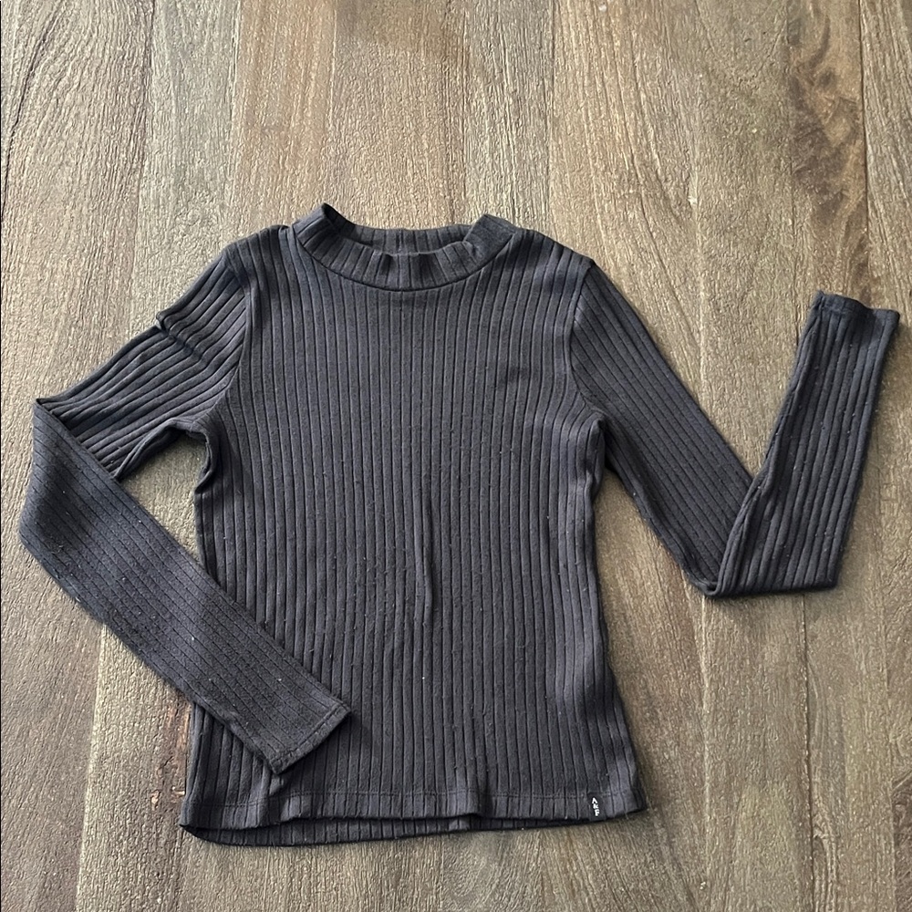 Abercrombie Kids Charcoal Ribbed Top